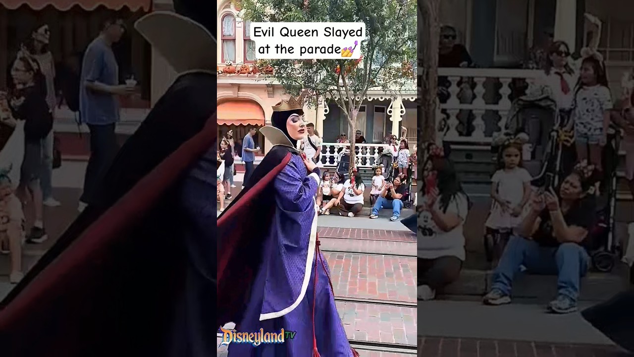 Evil queen slayed at the Parade Today #evilqueen #disneyland #disneyworld