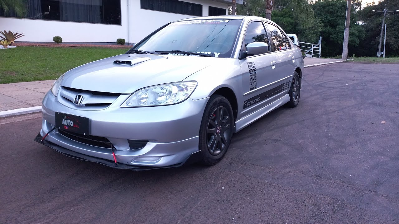 civic g7 com aerofolio/ espoiler, fron lip