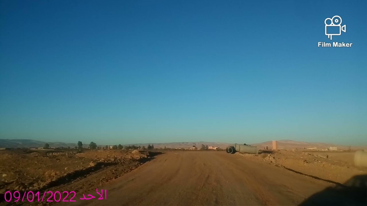 مقطع من أشغال الطريق ( غدير بنان إلى دويران ) على مستوى الطريق الرابطةمن شيشاوة و إيمنتانوت