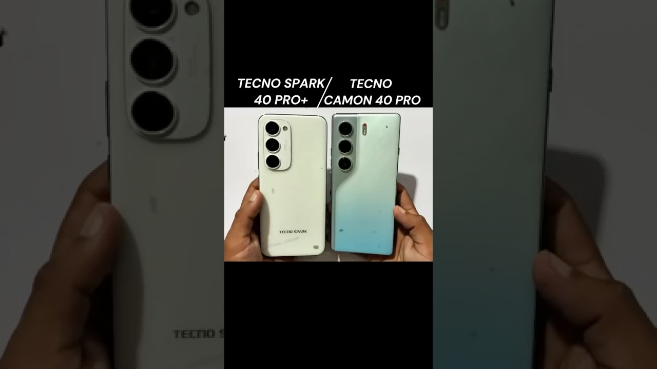 TECNO SPARK 40 PRO+ vs TECNO CAMON 40 PRO - Insane Speed Test⚡️