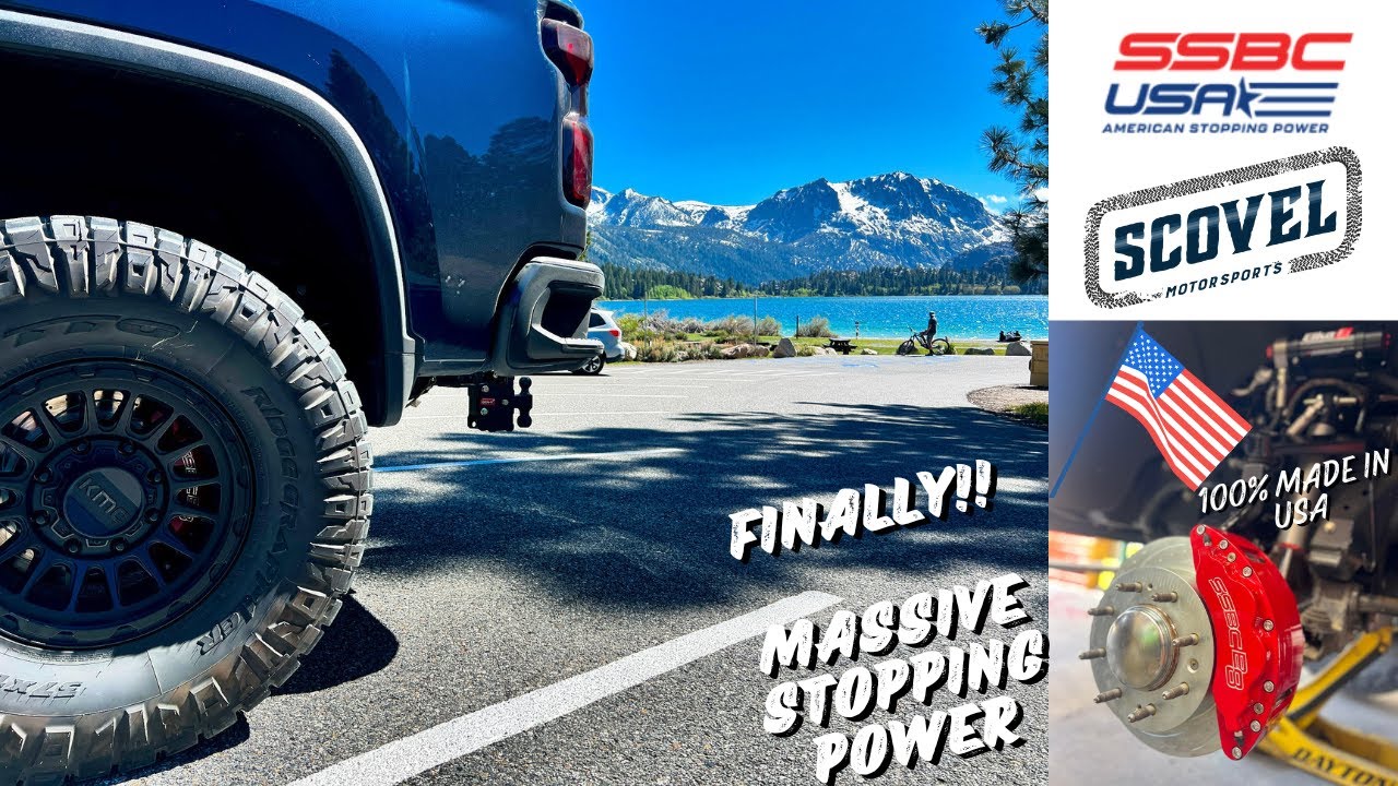 Our Duramax gets HUGE American Stopping power with the new SSBC-USA B8 Barbarian Brake Kit!