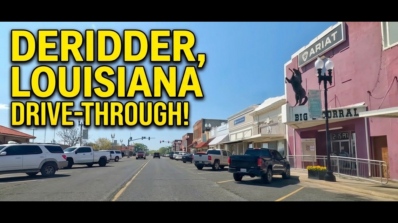 I Took a Dash Cam Tour of a Small Louisiana City - DeRidder, LA