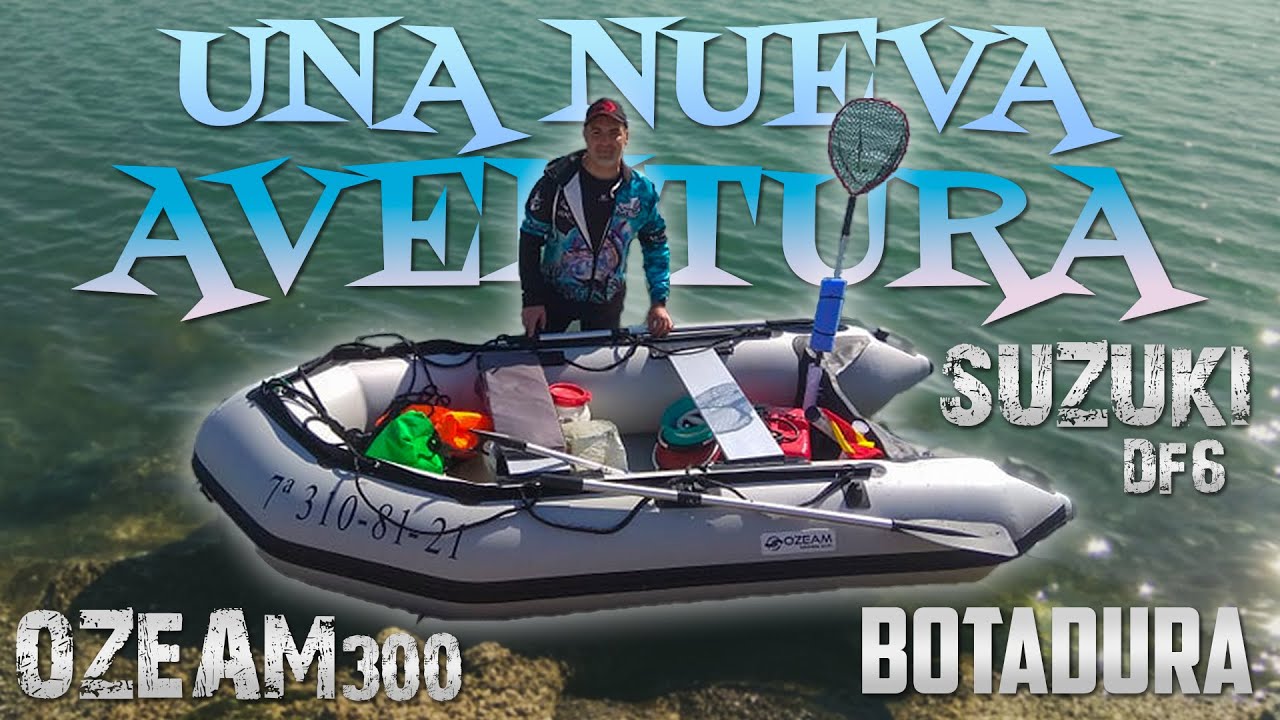 BOTADURA ZODIAC OZEAM 300 MOTOR SUZUKI DF6 EN LA BAHÍA DE CÁDIZ.
