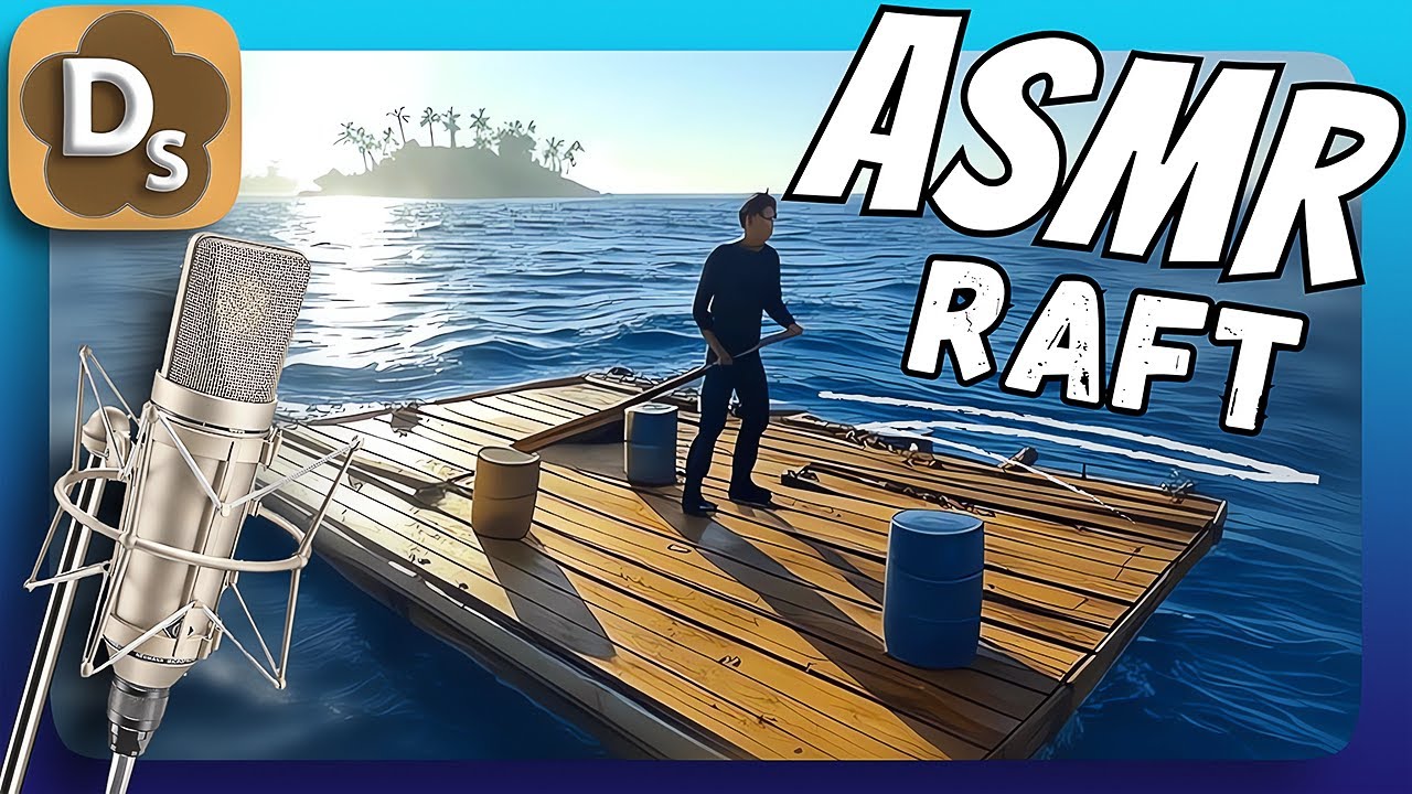 АСМР: Инструменты выживания на плоту! | ASMR Raft #1