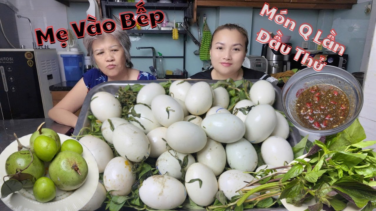 Lần Đầu Q Ăn Thử Trứng Vịt Dữa 🥚 | - Xơi Mâm Trứng Vịt Dữa Siêu Độc Lạ !