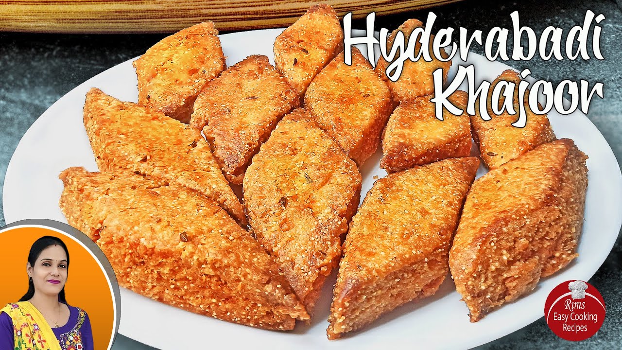 Hyderabadi Meethe Lauz | Khasta Khajur Recipe | Halwai Khajoor Recipe [RECR1]