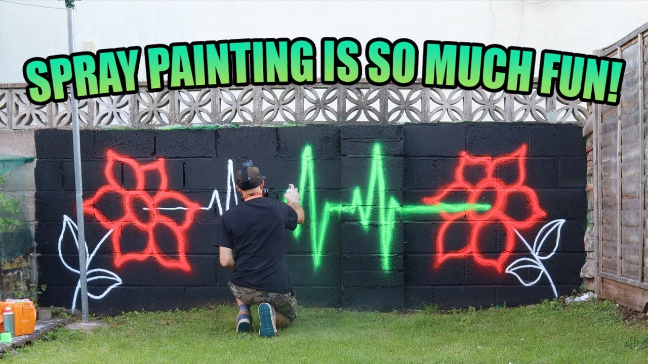 Spray painting is so much fun!