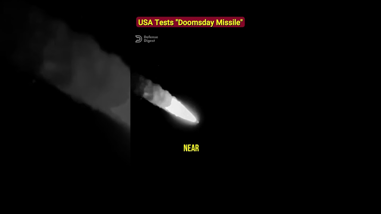 USA Tests Doomsday Missile 🚀 Minuteman III ICBM Launch #Shorts