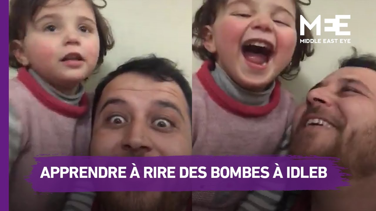 Un Syrien apprend &agrave; sa fille &agrave; rire des bombardements a&eacute;riens