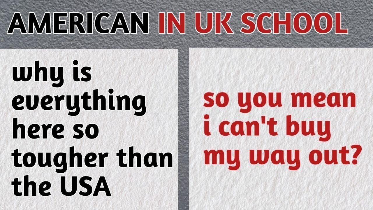 American student attend British university for the first time and was shocked