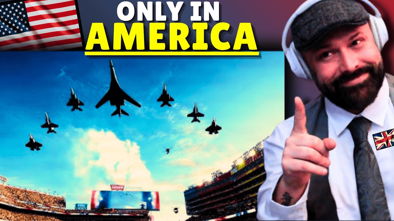 British Dad Reacts to the Most Incredible American Football Flyovers 🇺🇸 (I Was Not Ready)