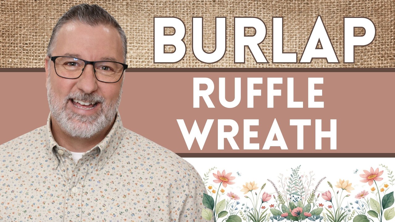Burlap Pull Through Ruffle Wreath - Wreath DIY - #wreath @DavesWreaths