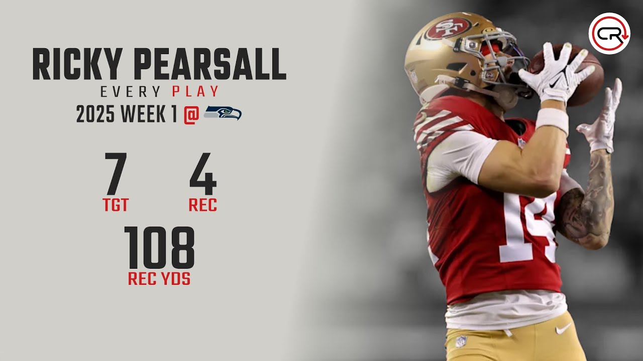 Ricky Pearsall Week 1 Highlights | Every Target and Catch vs Seahawks
