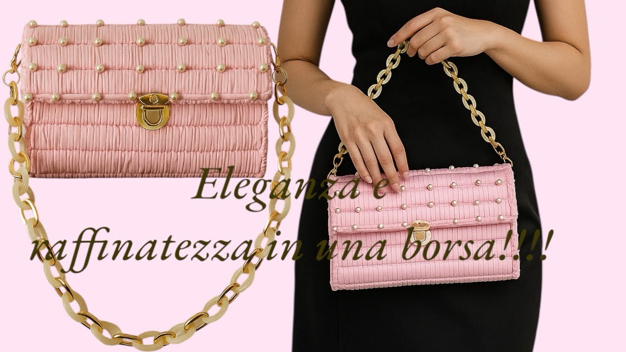 Borsa su rete canvas lycra per essere elegante e raffinata 