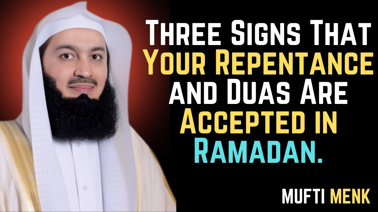 “Three Signs That Your Repentance and Duas Are Accepted in Ramadan.” #muftimenk #islamicreminder