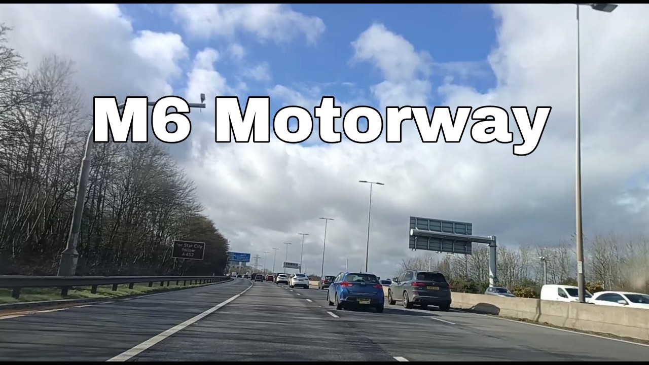M6 Motorway. Dash Cam POV.