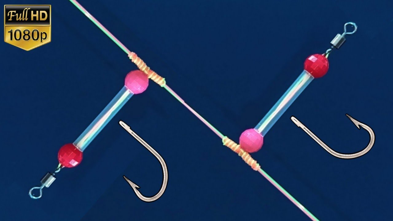 Super easy way to tie T knot - Two Hooks For Bottom fishing