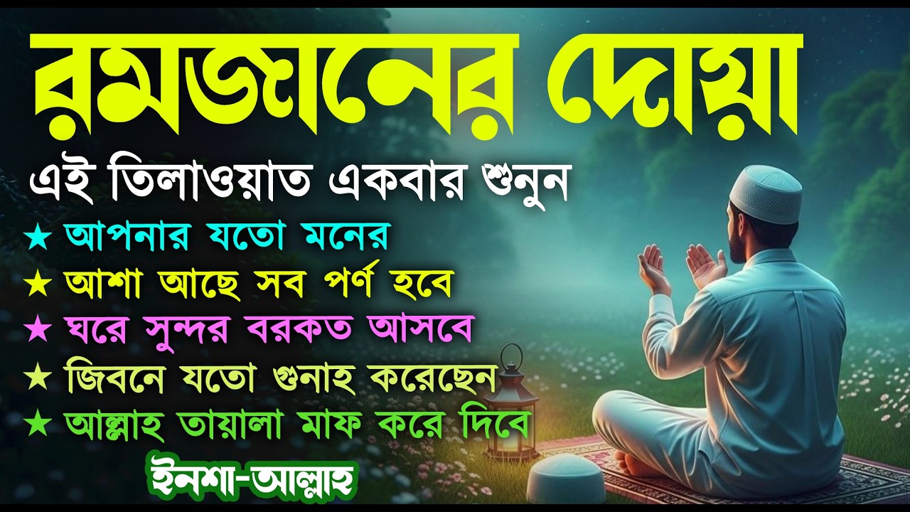 আবেগময় কন্ঠে রমজানের দোয়া   Dua For Ramadan 2026  Quran Sikhi