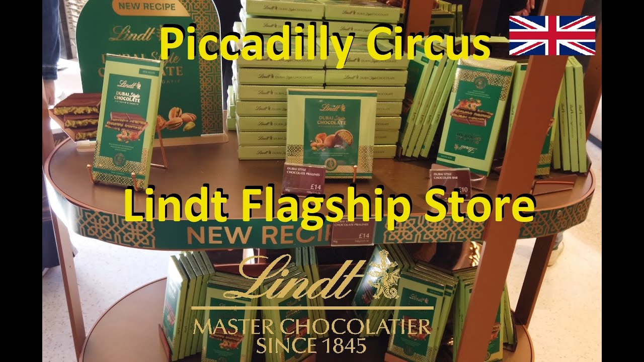 🍫 NEW Lindt Chocolate Store Opens in Piccadilly Circus 🇬🇧 London Store Tour - LINDT DUBAI CHOCOLATE