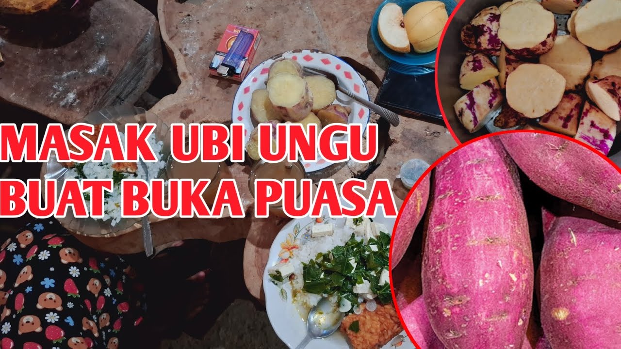 MASAK UBI UNGU BUAT BUKA PUASA #janganlupasubscribe #kuliner 
