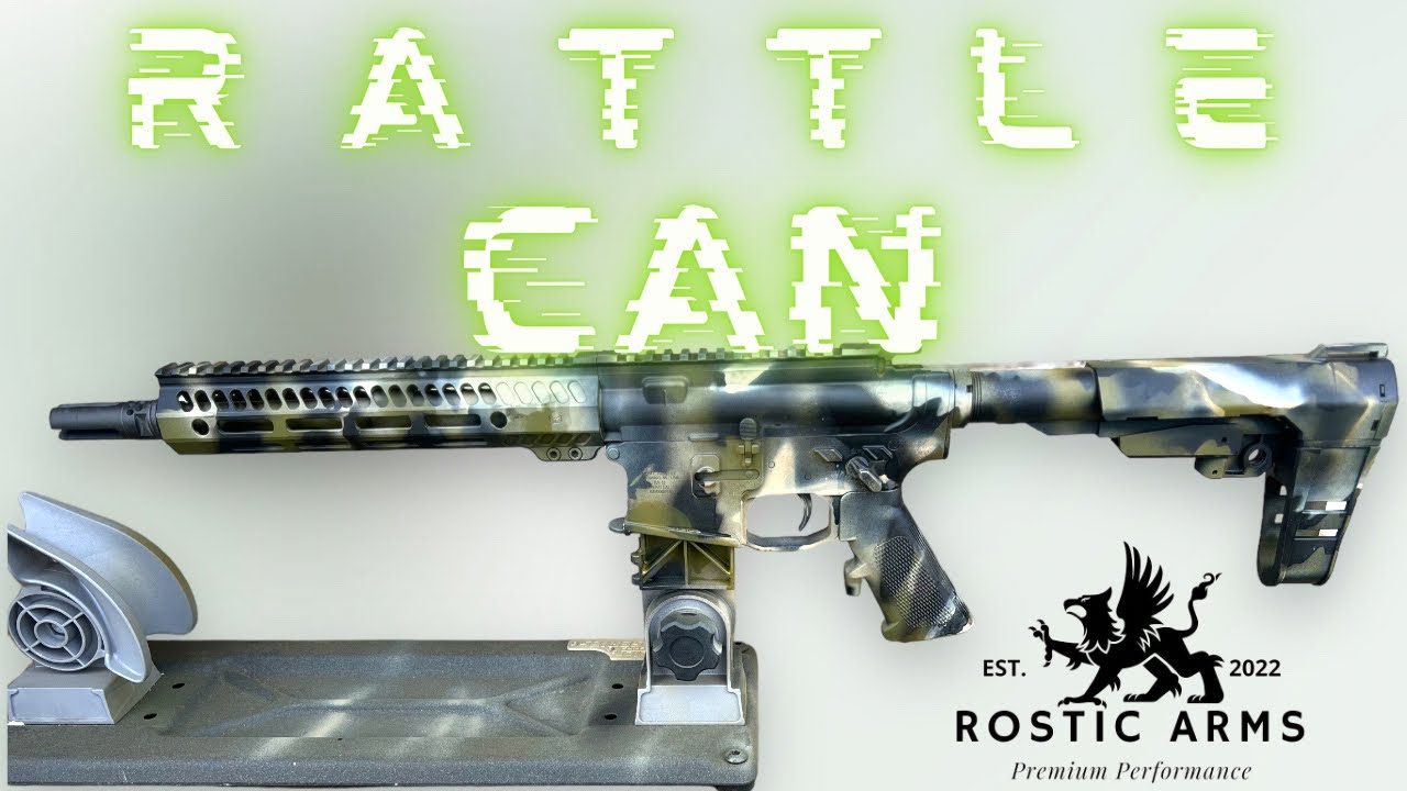 How To Paint A Rifle | Rattle Can On A Rostic Arms