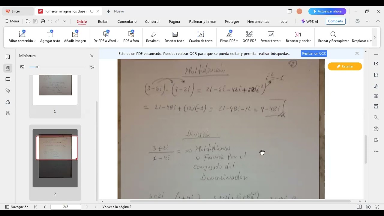 numeros imaginarios