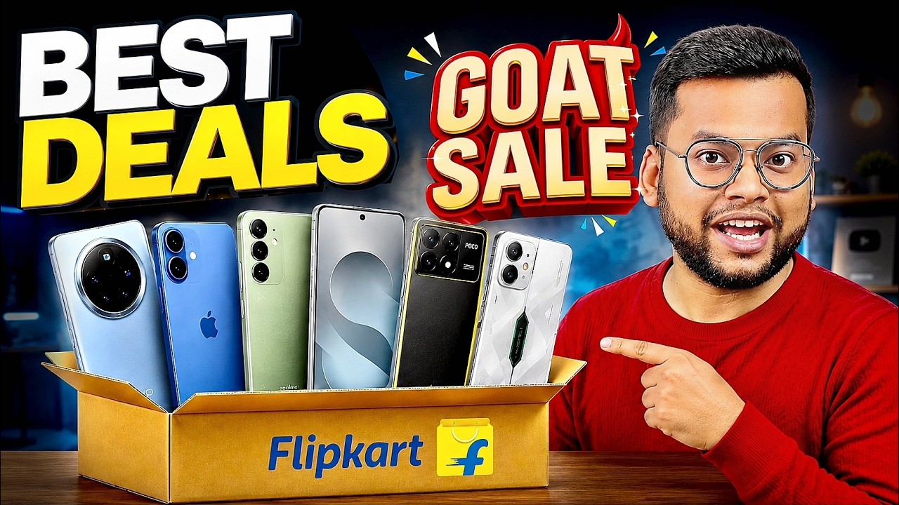 Flipkart GOAT Sale Best Smartphone Deals🔥🔥 iPhone, vivo, Pixel, Moto, Redmi | GOAT SALE Flipkart