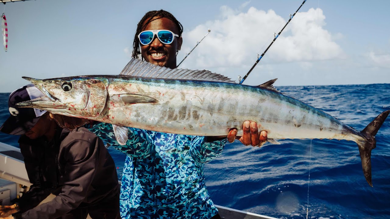 Hunting Trophy Fish in the Caribbean! WAHOO Catch Clean Cook