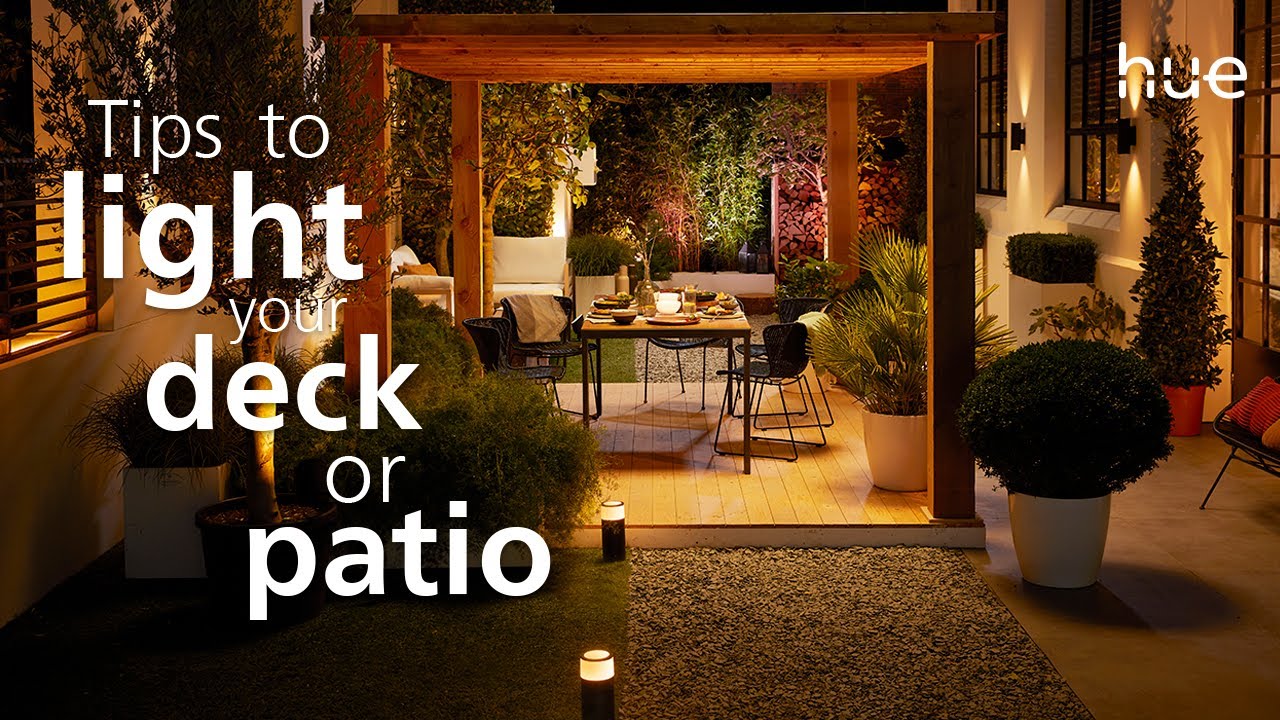 Lighting a Patio or deck with Philips Hue for Perfect Outdoor Ambiance