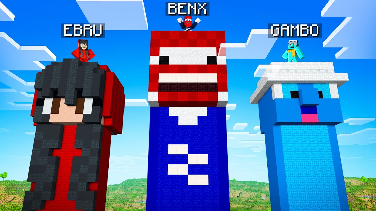 Benx Turm gegen Ebru Turm gegen Gambo Turm! (Minecraft)