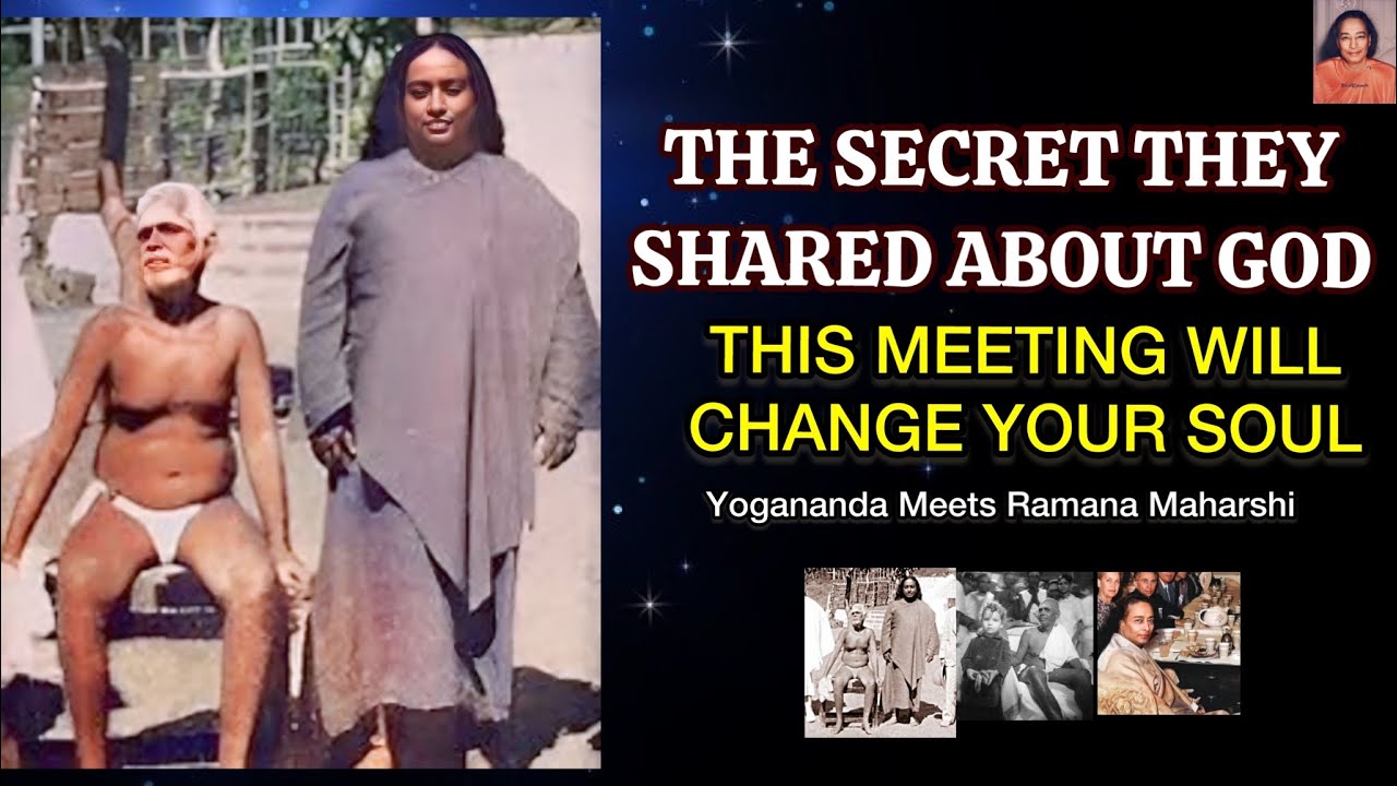 Yogananda Meets Ramana Maharshi -The Mystery of the Conversation That Awakens Million Souls #yogi