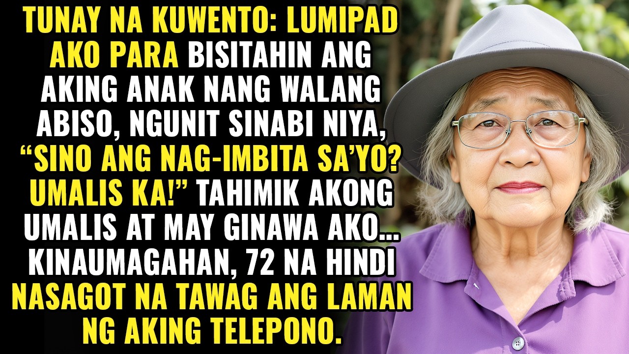 Lumipad Ako Para Sorpresahin Ang Anak Ko — Sabi Niya Hindi Ako Malugod Na Tinatanggap, Kaya Umalis..