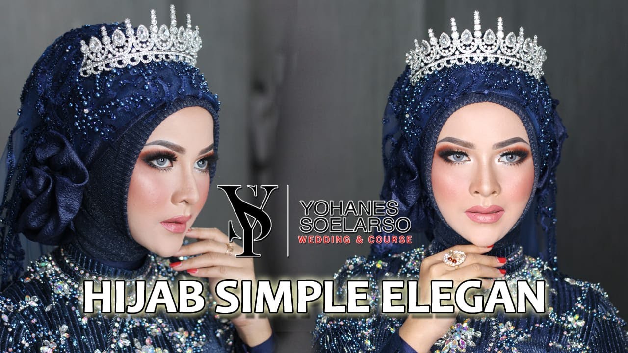 TUTORIAL HIJAB PENGANTIN SIMPLE ELEGANT
