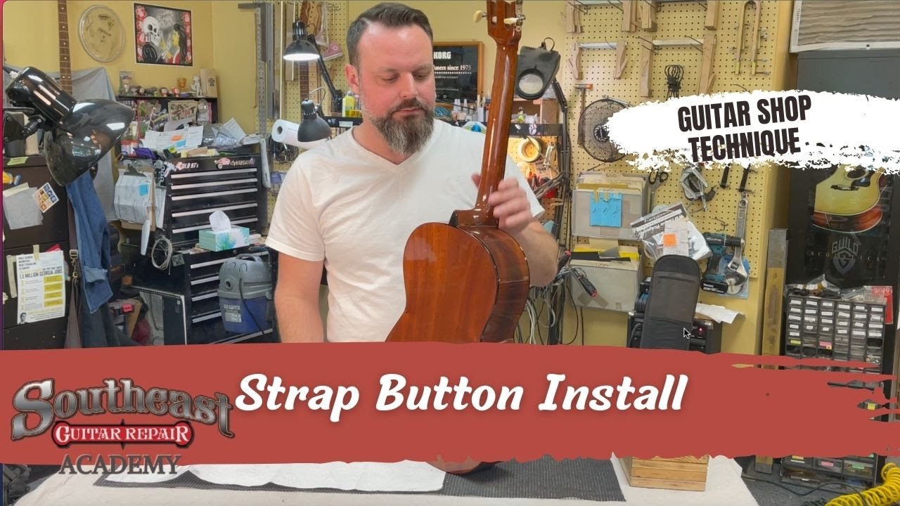 Installing a Strap Button on an Acoustic Guitar