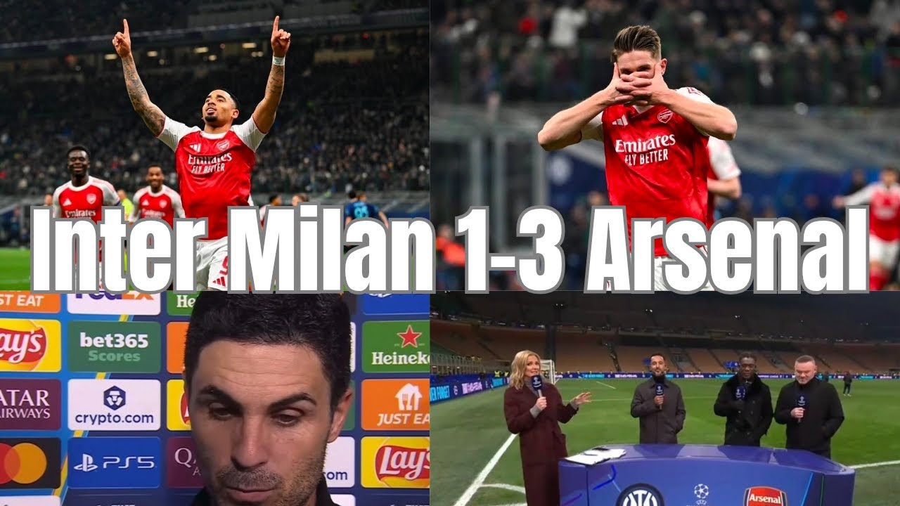 Inter Milan 1-3 Arsenal | Arsenal win 7 games. Match reaction. #arsenal #championsleague #football