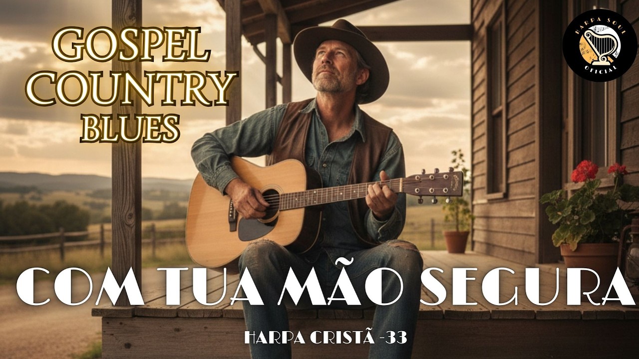 COM TUA MÃO SEGURA A MINHA | Harpa Cristã 33 em Country Blues 🔥 Sinta a Presença de Deus!
