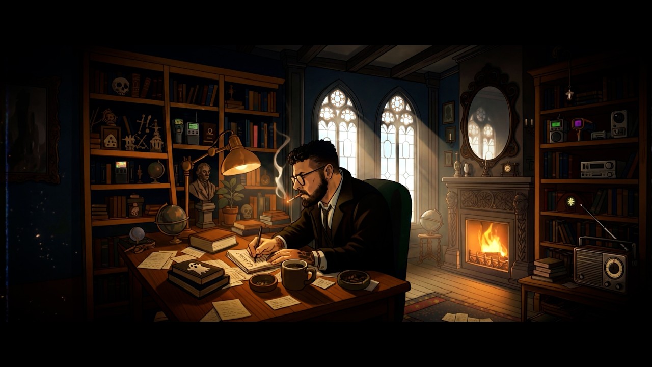 Candlelit Library Ambience | Dark Academia Focus Music for Study and Journalling