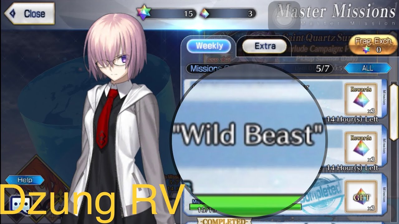 Where to defeat 15 Wild Beast Enemies in Master Mission ? Fate Grand Order (FGO) NA