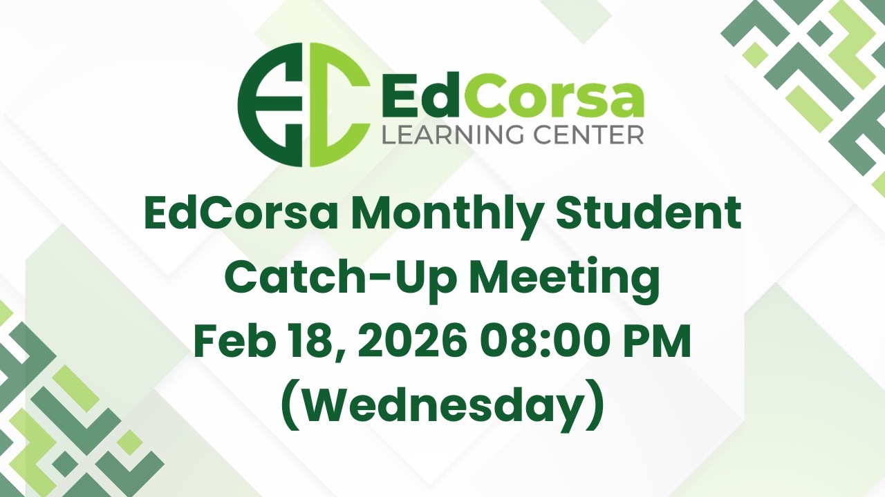 EdCorsa Monthly Student Catch-Up Meeting