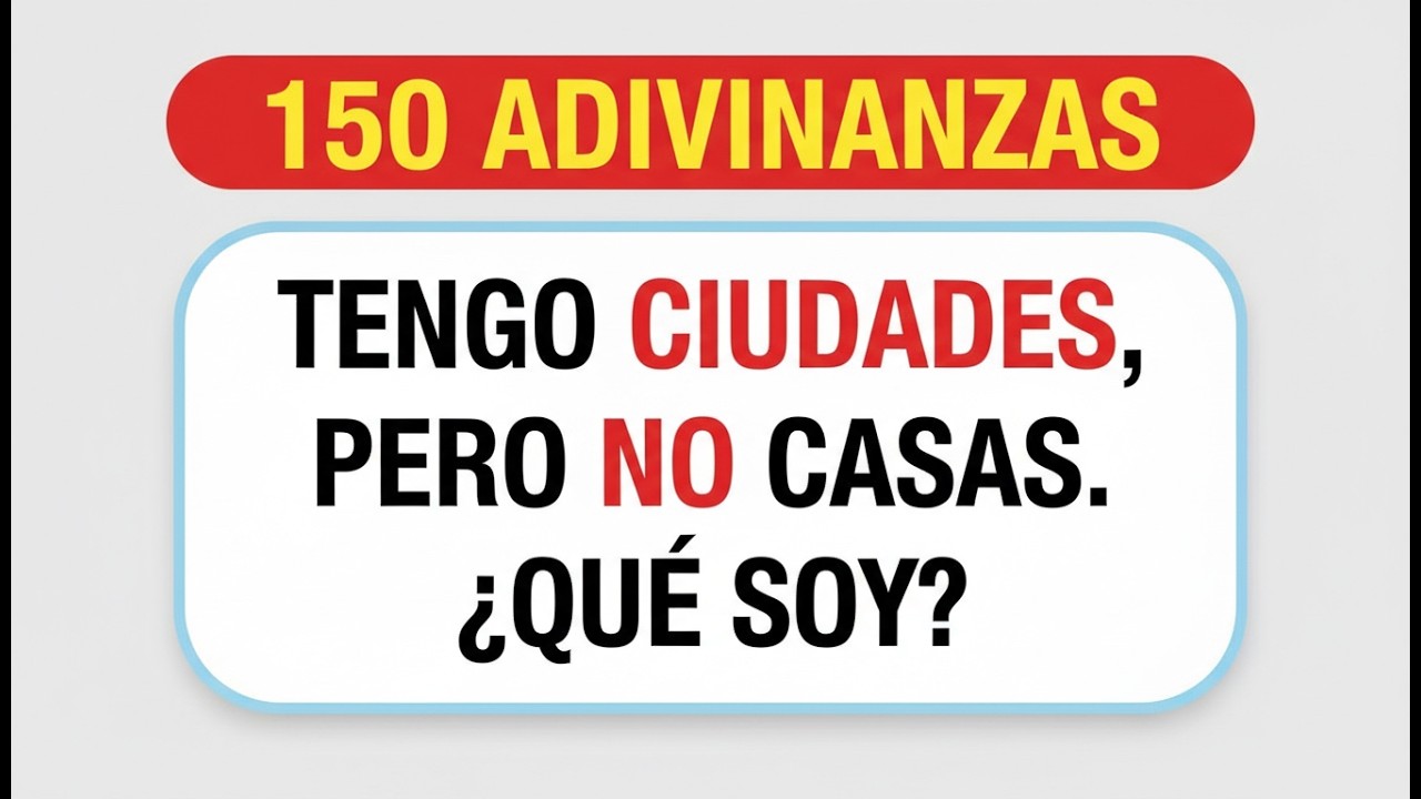 150 Adivinanzas Difíciles 😱 | Solo Genios Pueden Resolverlas