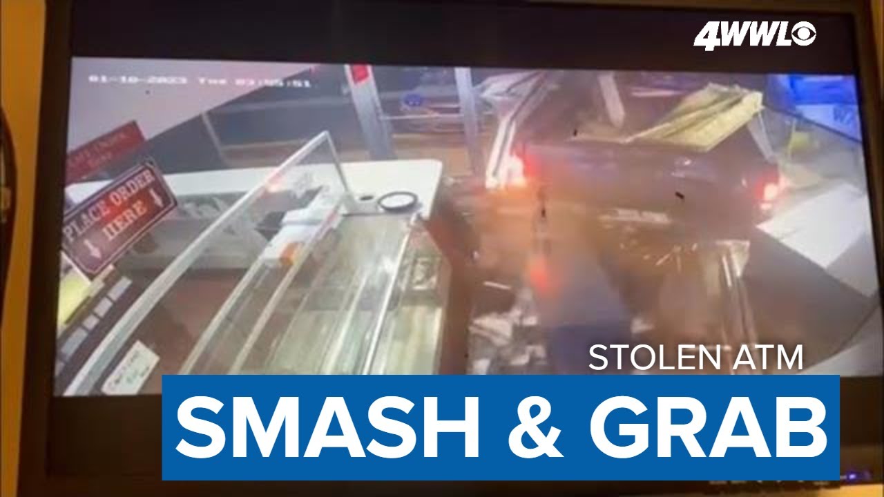 Video: Thieves smash into New Orleans donut shop, steal ATM