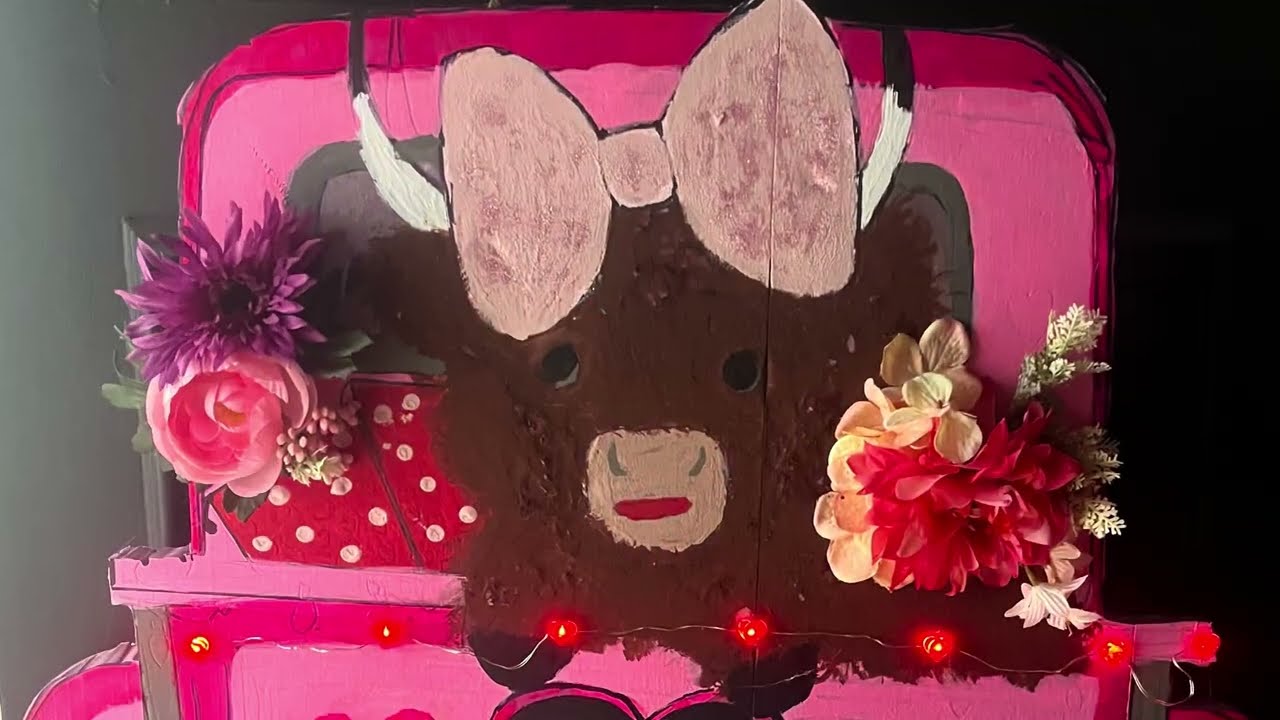 Valentine’s foam board decoration
