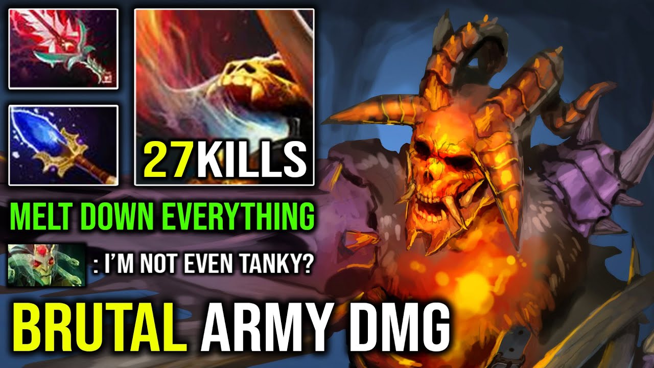 Nothing is Tanky For this Clinkz with 27Kills Aghanim Burning Army + Desolator DotA 2