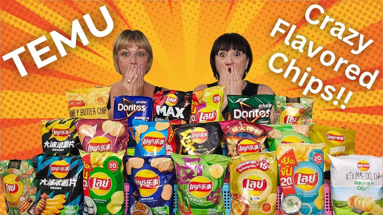 Taste Testing So Many Crazy Flavored Chips From TEMU | From Sweet To Savory To Just Plain Weird