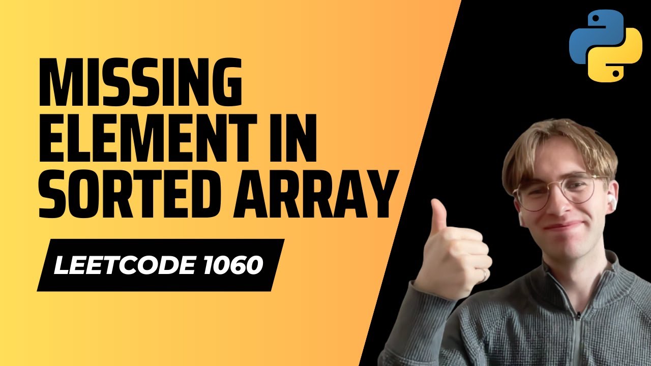 1060. Missing Element in Sorted Array - Leetcode Python Solution