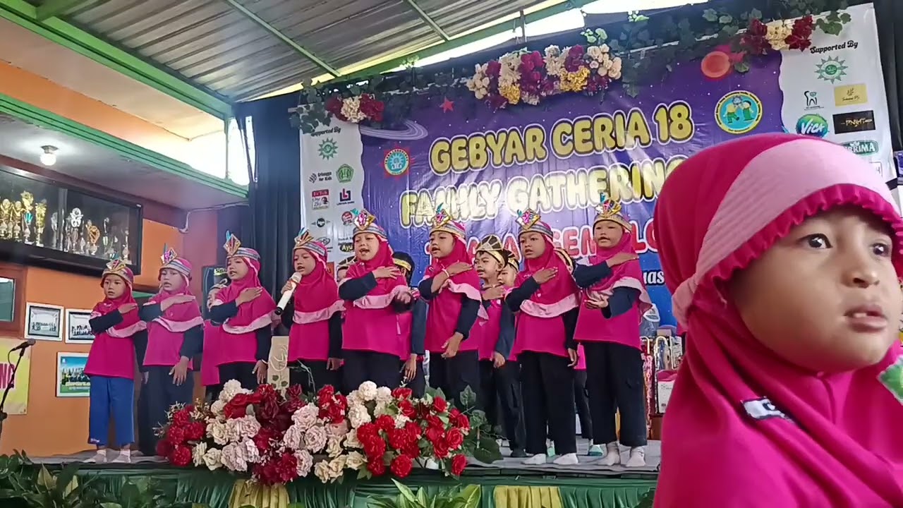 Lagu Cinta Quran oleh Ghania n Friends Kelas B TK ABA 1 Gemolong #anak #tk