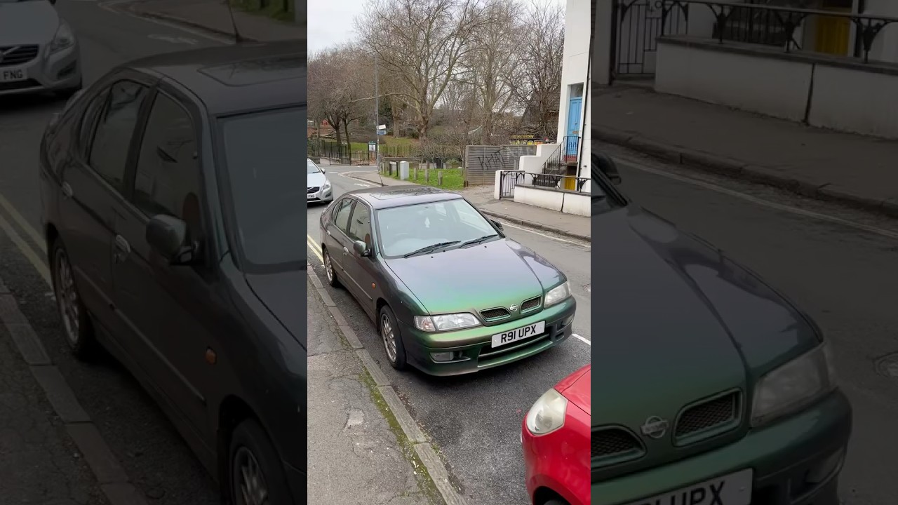 Nissan Primera GT finished in ChromaFlair 😲#carspotting #nissanprimeragt #nissanprimera #90scars
