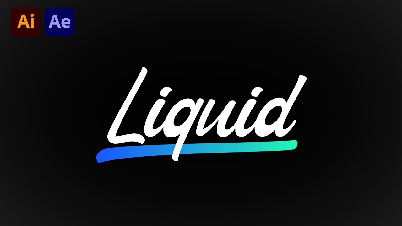 Liquid Text in After Effects | Tutorial