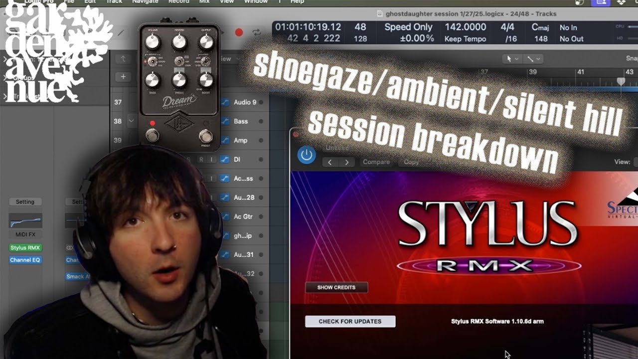 shoegaze/ambient/silent hill session breakdown  - stylus rmx slept on for drums??