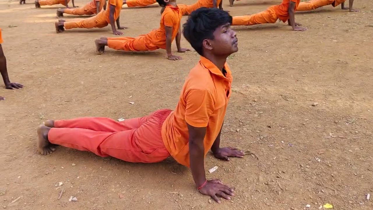 सूर्य नमस्कार ll भूमि नमस्कार ll गुरुकुल आश्रम सलखिया ll Gurukul Ashram Salkhiya 
